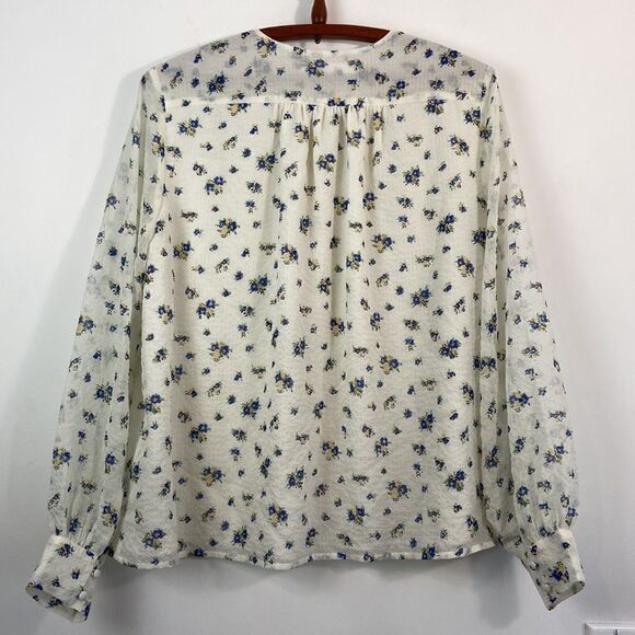 Samsoe - Samsoe Jetta Floral Print Shirt Sun Bouquet Size M - Picture 12 of 13